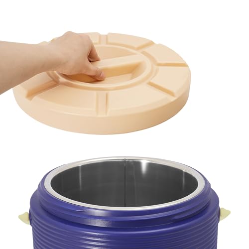 ROGONPDK Calentador de cubo aislado de 17 litros con tapa, recipiente aislante de acero inoxidable con grifo, dispensador de bebidas calientes y frías, recipiente térmico, dispensador de bebidas, para - imagen 4