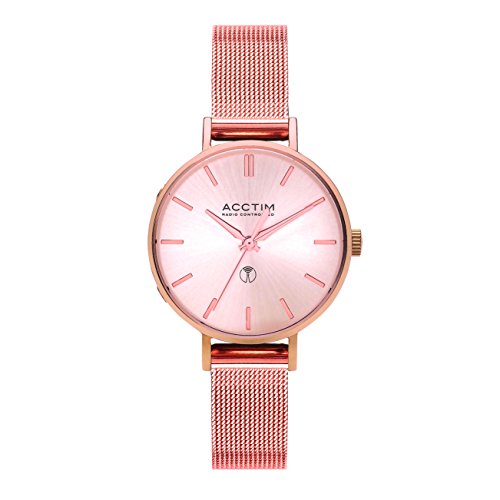 Acctim 60510 Bonny Dual Band Radio Controlled Watch in Rose Gold