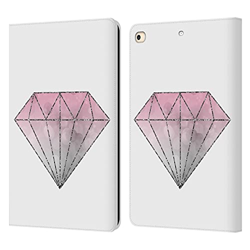 Étui portefeuille en cuir rose pour iPad 9.7 2017 2018 avec support