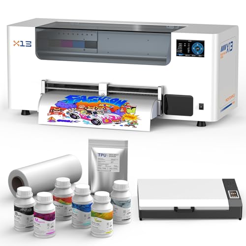 Image of DSV A3+ Plus F1080 DTF Printer with Oven, One-Click to Print, Automatic Cleaning & White Circulation, 5 inch LED Multi-Function Touch Screen, 2X Speed Print Compared to L1800, 2-Year Free Ink