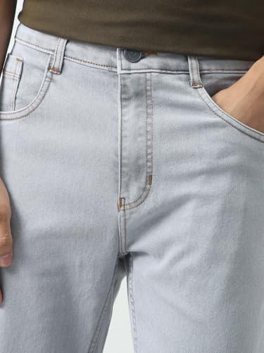 Image of Urbano Fashion Men's Slim Fit Washed Denim Jeans Stretchable