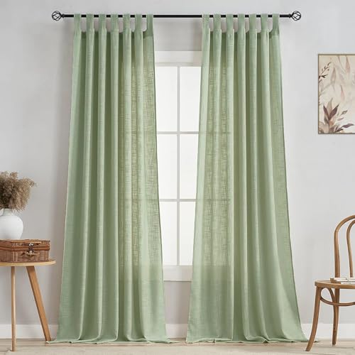 Image of HOMEMONDE Sheer Curtains for Living Room, Bed Room - Transparent Curtain Home Decor