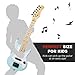 Best Choice Products 30in Kids Electric Guitar Beginner Starter Kit w/ 5W Amplifier, Strap, Gig Bag, Strings, Picks - Powder Blue