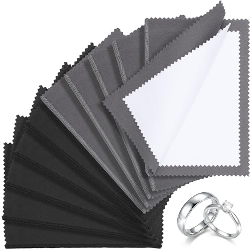 Ewen Silver Polishing Cloth 4-Layer 6x8 in 10-Pack