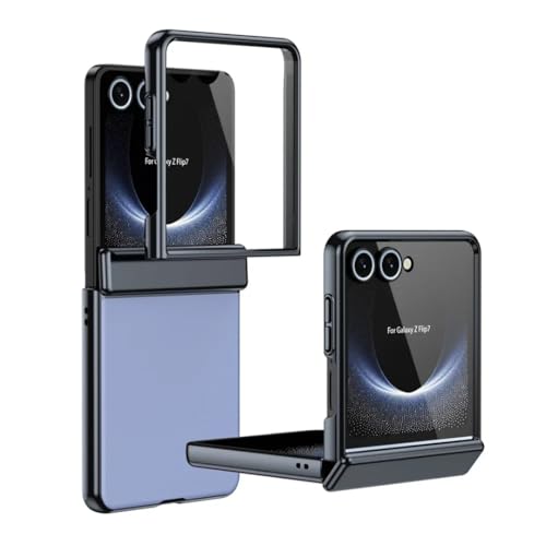 Coque Galaxy Z Flip 3 5G Bleue Rigide avec Protection Charnière et Membrane Écran intégrée