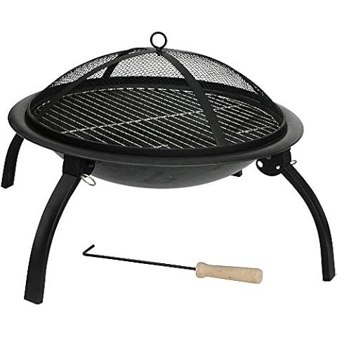 HH Home Hut Portable Fire Pit and BBQ Cover