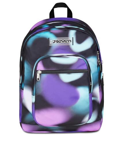 Seven Zaino Scuola Freethink, Multicolore, Doppio Scomparto Con Tasca per PC e Tasca per Borraccia, 34 L, Scuola Media e Superiore, Zaino Ragazza