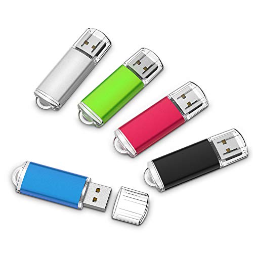 最安値 Usbメモリ Raoyi 16gb Usb2 0 5個セット フラッシュドライブ キャップ式 コンパクト 5色 黒 赤 青 緑 銀の価格比較