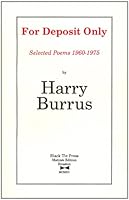 For Deposit Only: Selected Poems 1960-1975 0941749118 Book Cover