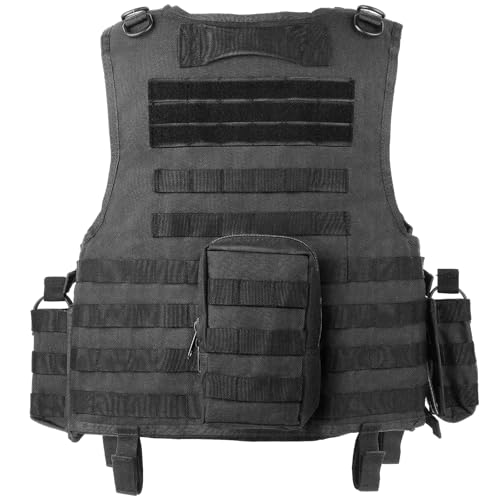 Marmot Tactical Vest Airsoft Vest Paintball Vest Adjustable, Durable Construction with Detachable Pouches
