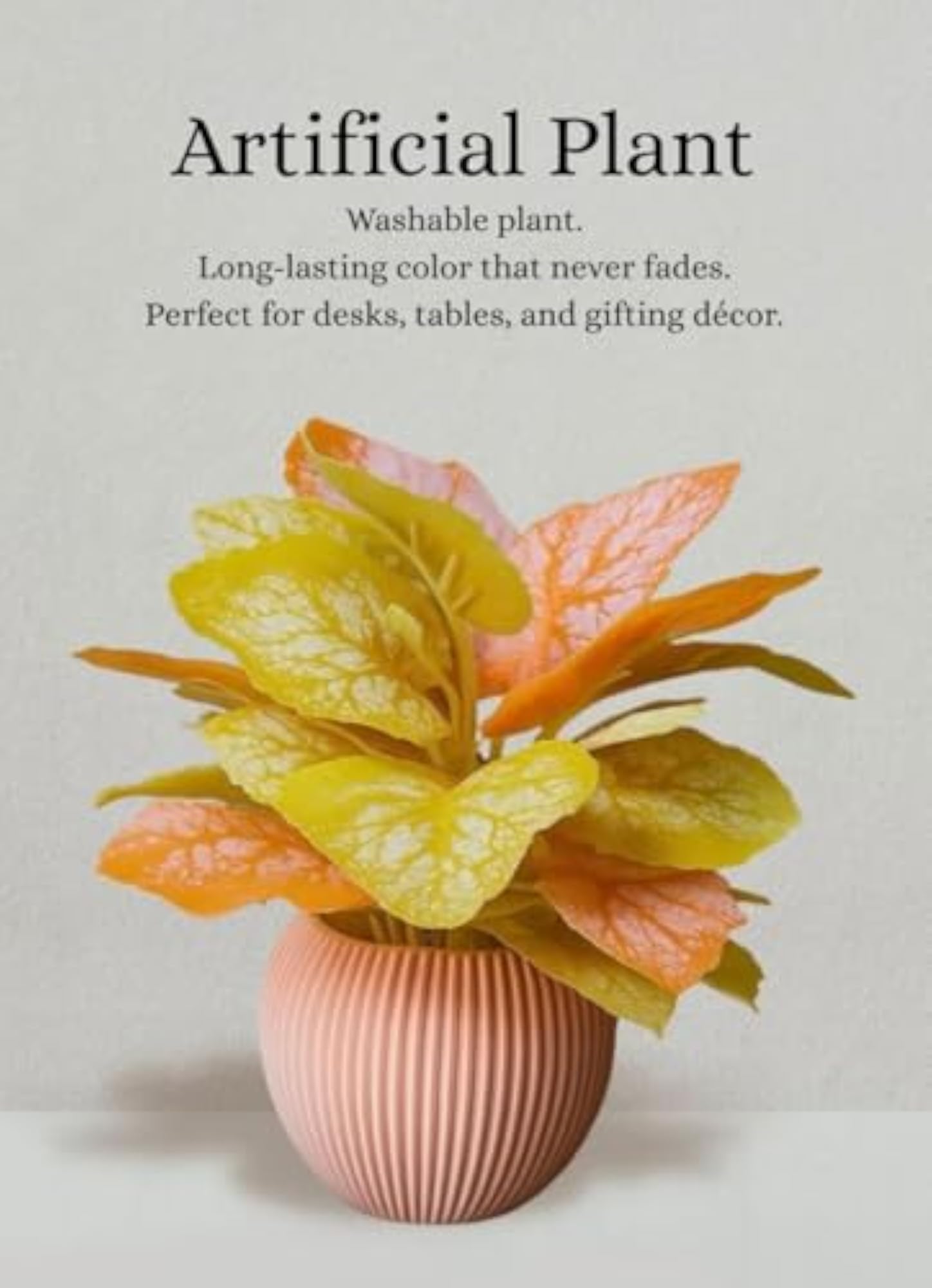 Perfect Artificial Plant for Home & Office, Orange & Yellow