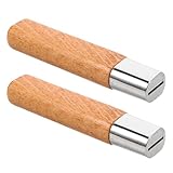 BAZEITFLOW 2 Stück 2 Stück Ersatzgriffe für Gemüsemesser aus Rosenholz – 10cm Holzgriffe mit Rutschfester Oberfläche Ergonomische Küchenmessergriffe für Asiatische Gemüsemesser