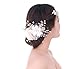 BEAUTYVAN HOT！ Crystal Bride Headdress Fashion Crystal Bride Headdress by Hand Bridal Wedding Dress Accessories (White)