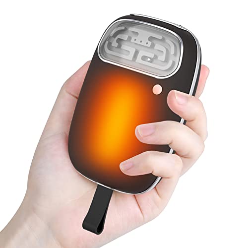 PeTnessGO Chauffe-Mains Rechargeable, 10000 mAh Power Bank Chauffe-Mains électrique Portable pour Golf, Randonnée, Camping, Raynaud, avec Jeux Occasionnels et Lumière LED Cover