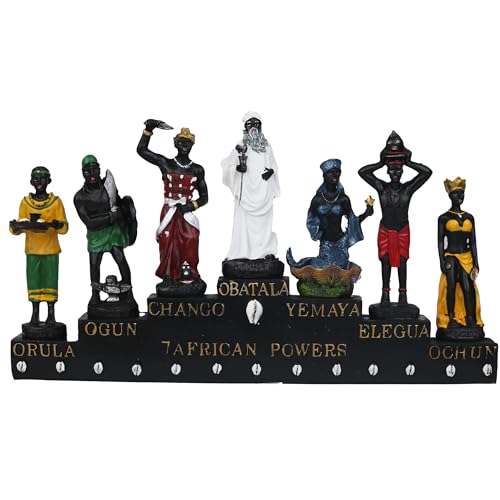 Figura de las 7 Potencias Africanas Cannan 13"x7" Resina