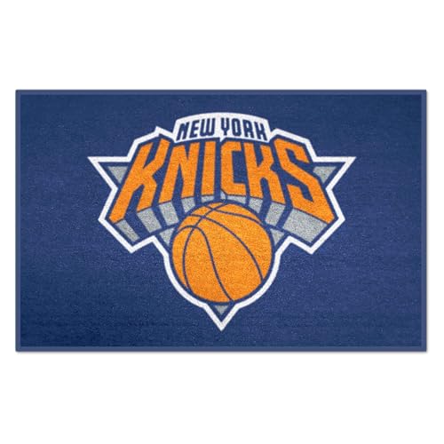 FANMATS 11918 New York Knicks Starter Mat Accent Rug - 19in. x 30in. | Sports Fan Home Decor Rug and Tailgating Mat