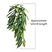 Reptile Plants Hanging Silk Terrarium Plant with Suction Cup for Bearded Dragons,Lizards,Geckos,Snake Pets and Hermit Crab Tank Habitat Decorations,Small Size,12 inches Green