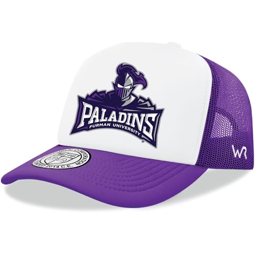 Furman University Paladins FU Trucker Mesh Snapback Jumbo Cap Purple