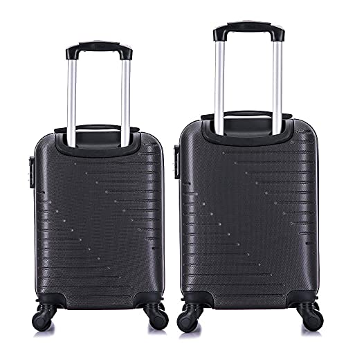 Conjunto Mala de Viagem Pp e P Chicago Swiss Move Grafite