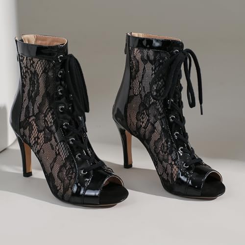 Chaussures de danse de salon à bouts ouverts contre la fatigue - 7