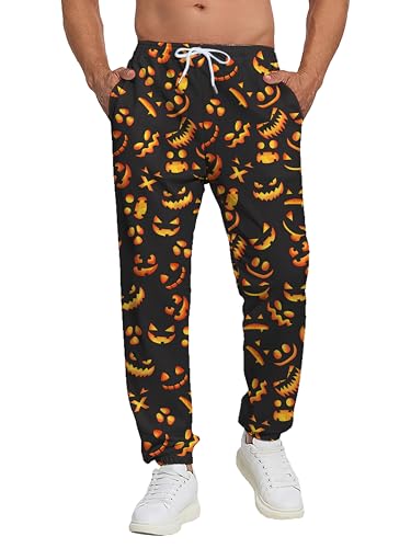 Men's Jogger Pants Sweatpants Funny Jogger Workout Track Pants with Pockets Running Athletic Pants