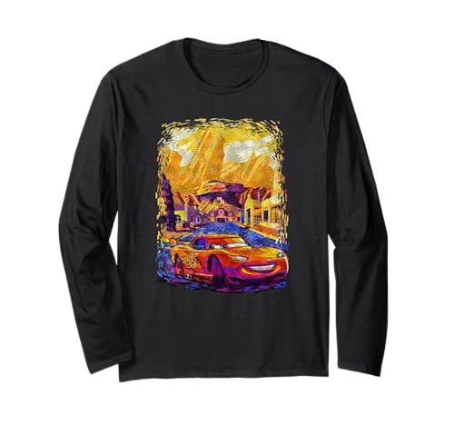 Cars Lightning McQueen t-shirt manches longues motif vintage peinture antique pour collectionneur