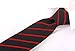 Scott Allan Collection Pencil Stripe Ties for Men - Woven Necktie - Black w/Red