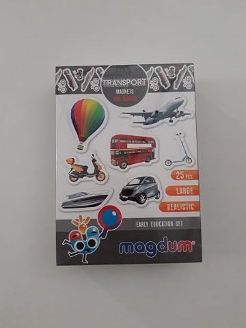 Miniatura 9 de Magdum 25 imanes de nevera para niños pequeños  Imanes de transporte para niños pequeños para refrigerador  Imanes para niños pequeños  Animales
