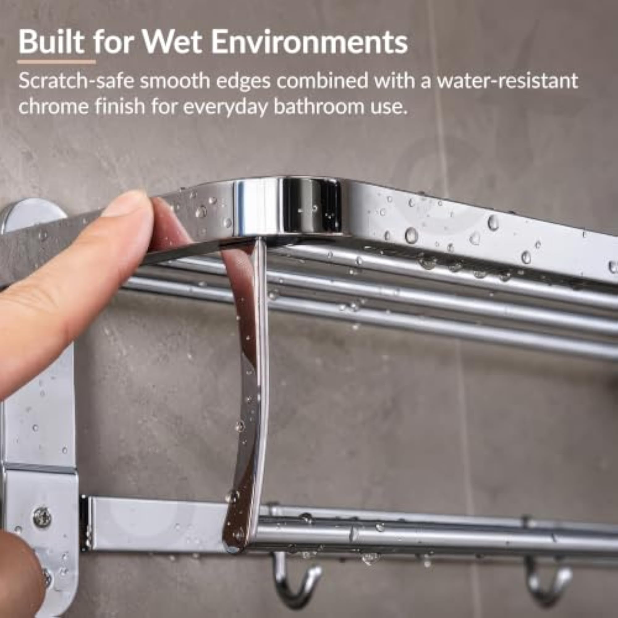304 Stainless Steel Towel Rack, 24 Inch