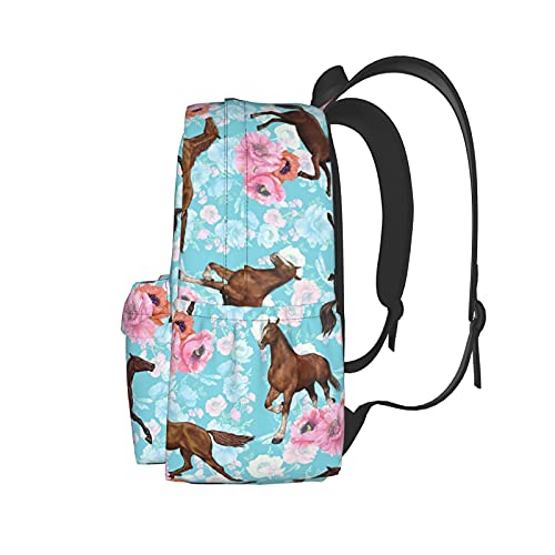 Sac à dos vintage 17" fleuri pour aller au bureau ou étudier à l'université