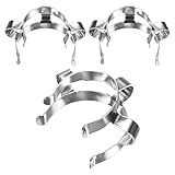 M METERXITY 3-Pack Lab Joint Clip, for 24/40 Glass Standard Ground Glass Joint Stainless Steel Lab Glassware Clamps for Laboratories/Home DIY/Industrial Repairs Conical Interface Clip