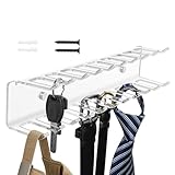 Belt Rack Wall Mount - Tie Wall Mount Acrylic Rack,Belt Organizer,for Bathroom Shower Bedroom Entryway Closet Home Hotel Wardrobe