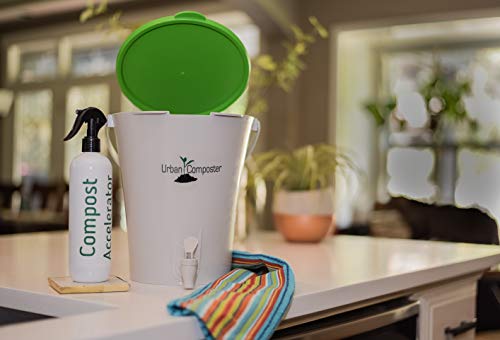 Exaco UCsmall-G-K Urban Composter & Accelerator Spray Kit, 2.1 Gallon, Green - Thumbnail 3