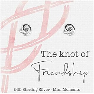 Gift For Friend Genuine Sterling Silver Celtic Knot Earrings 'The Knot Of Friendship' Present Gift Box Ear Studs Jewellery
