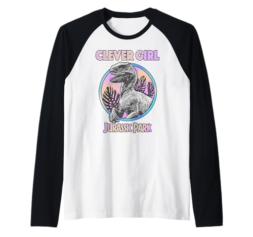 T-shirt raglan Jurassic World rose pour femme avec motif dinosaure