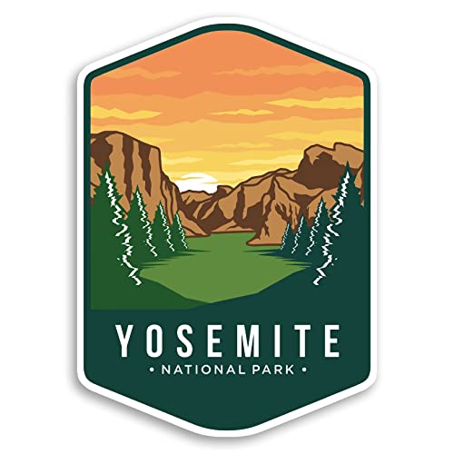 Image of Yosemite National Park Sticker Decal Notebook Car Laptop 4 inchx5.5 inch (Color)