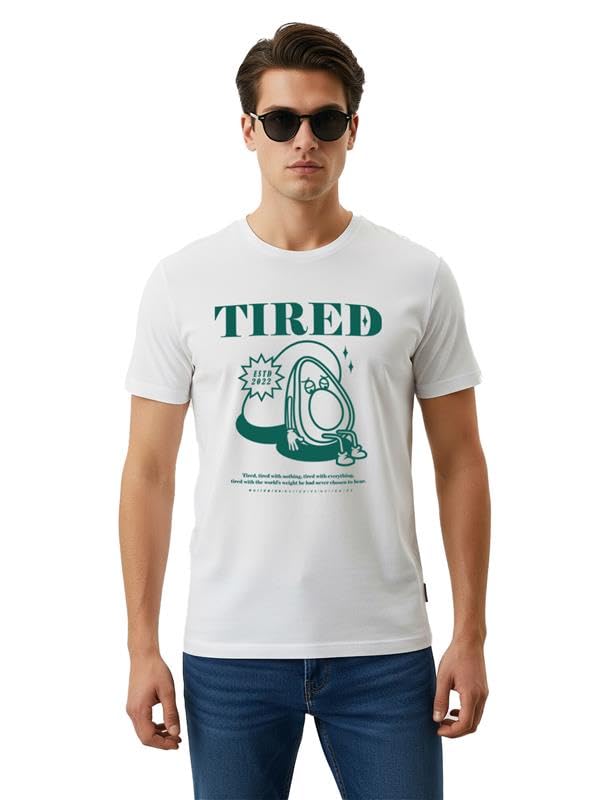Image of Cotton Blend Regular Fit Half Sleeve Printed Round Neck Multicolor Drop Shoulder T-Shirt for Mens & Boys (Pack of 4)