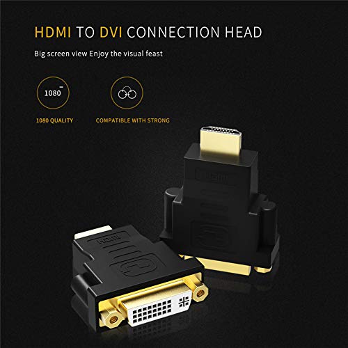 Tobo HDMI Male to DVI 24+5 Female Converter Gold-Plated 1080P HDMI to DVI Adapter Compatible with Laptop/PC/ PS3/4/TV/STB.- TD-502H - Image 3
