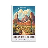 Poster, Motiv: Orgelpfeife, Kaktus, Nationaldenkmal, 