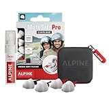 Alpine MotoSafe Pro - Premium Motorcycle Ear Plugs for Wind Noise Reduction - 20dB - Motorcycle Hearing Protection - Ultra Soft Comfortable Motorcycle Hearing Protection - 2 Pair