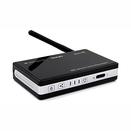 Alead Nolan TRX HDM2(with UK adapter) Wireless Home HD MultiLinks Stereo Audio Transmitter and Receiver (A2DP), Long range, digital audio Optical, SPDIF. For TV, home theater, Apple TV, iPad, Bluetooth speakers, headphones