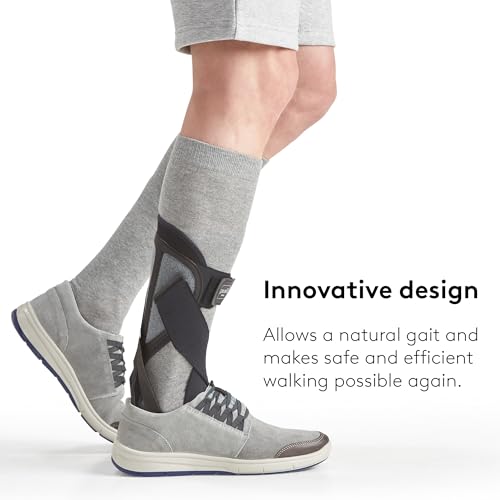 PUSH Foot Drop Brace - AFO Brace Helps Raise Shoes, Drop Foot Splint for Ankle Joint - Support Nerve Injury, Position, Relieve Pressure, Ankle & Foot Orthosis - Left Size 3