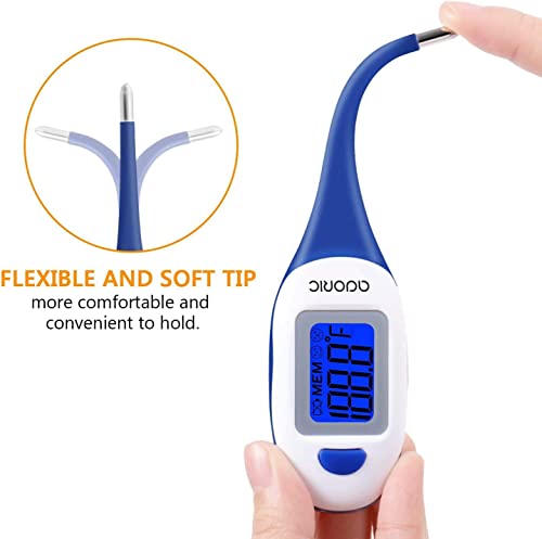 Digital Clinical Thermometer Easy To Read & Monitor Fever Temperature In 10 Seconds Of Rectal, Oral & Armpit Thermometer For Baby, Kids, Adults #TOP3