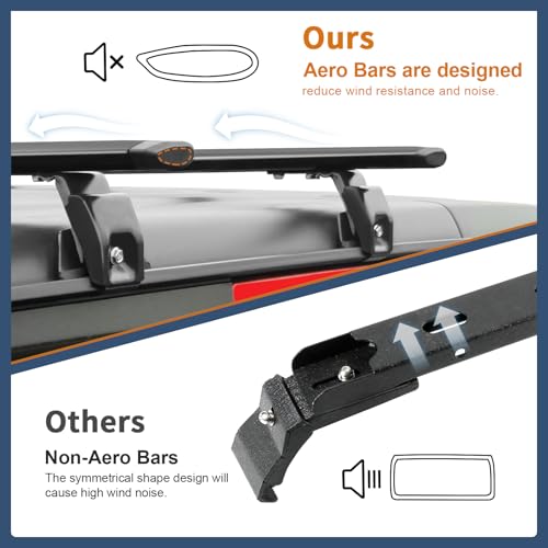 Heavy Duty 330lb Roof Rack Cross Bars Compatible with Jeep Wrangler JK JL Gladiator JT 2007-2025, 2 & 4 Door Aluminum Crossbars Rooftop Cargo Bag Kayak Bike Carrier