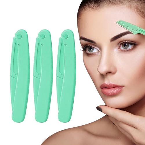 目の眉シェーバー、折りたたみ眉のかみそり, 折りたたみステンレス鋼の眉毛シェーバー, 目の眉シェーパー、女性は日常生活、家庭、出張のための旅行用具