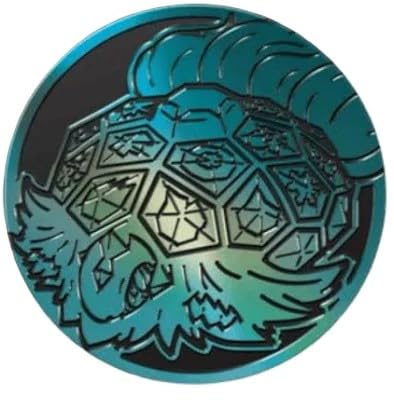 BB-Toy-Trades Terapagos Compatible with Pokemon Pin Flipping Coin Shiny Trading Card Trading Card Coin with BB-Toy-Trades Shipping Protection — image 1