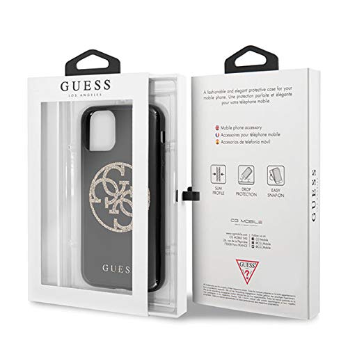 Coque iPhone 11 Pro Guess de luxe avec emblème circulaire 4G - 4