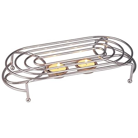Chrome Food Warmer, Silver Cover