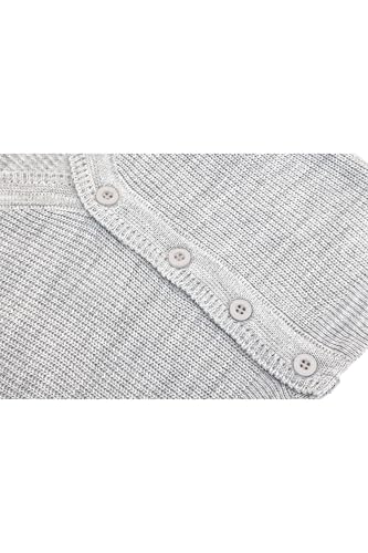 Image of Lilax Baby Boys Basic Long Sleeve V-Neck Classic Knit Cardigan Sweater
