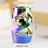 DOLASEV Upgraded Kinetic Spinning Desk Fidget Toy, Quiet Stress Relief Fidgets for Office, Kids Teens & Adults, Rainbow
